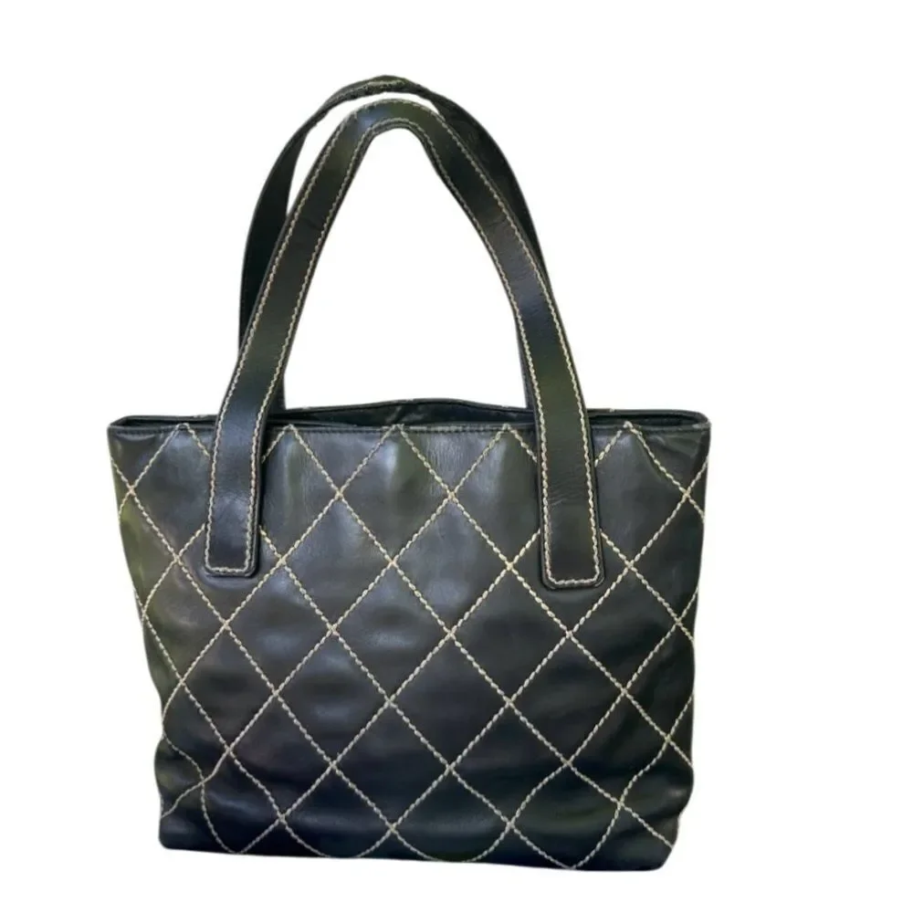 Chanel Black Quilted Tote Bag
